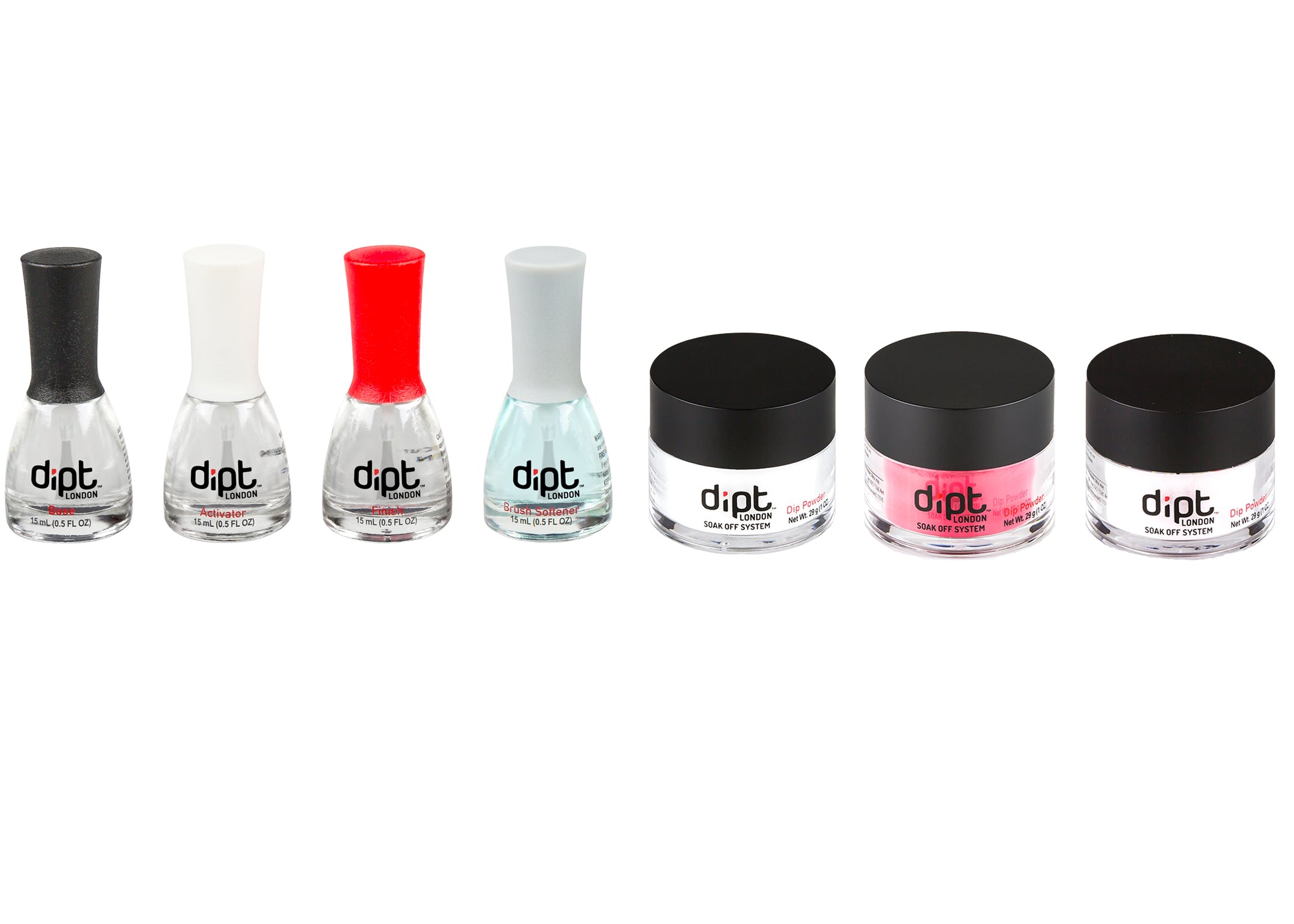dipt acrylic nail powder starter kit, dip starter kit with liquids, dip powder kit