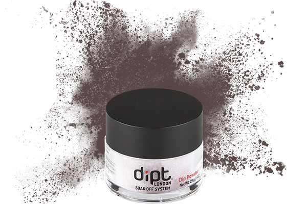 dipt deep purple grey nail powder, purple grey dip powder
