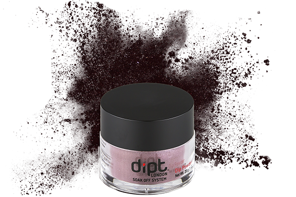 dipt deep purple nail powder, sparkly plum dip powder