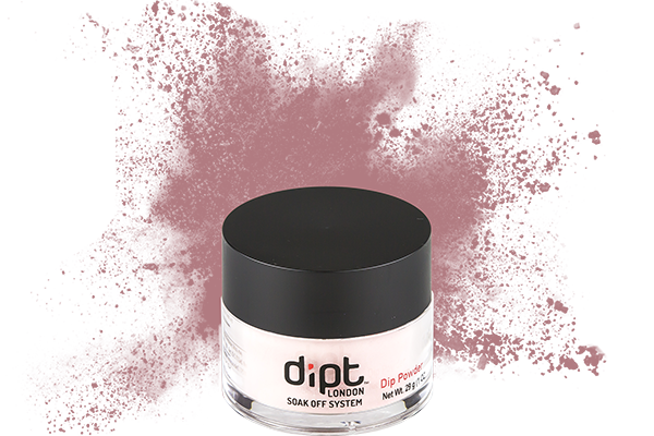 dipt purple blush nail powder, neutral purple dip powder