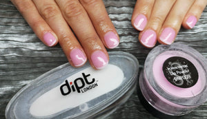 dipt in vino veritas, pink french manicure nails
