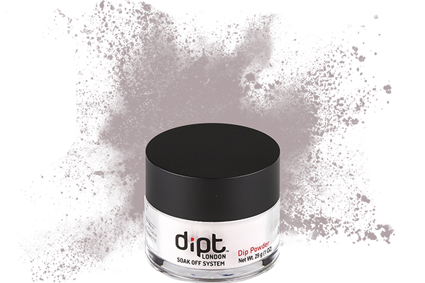 dipt mid grey dip powder, medium grey nail powder