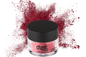 dipt jewel glitter red nail powder, sparkly red dip powder