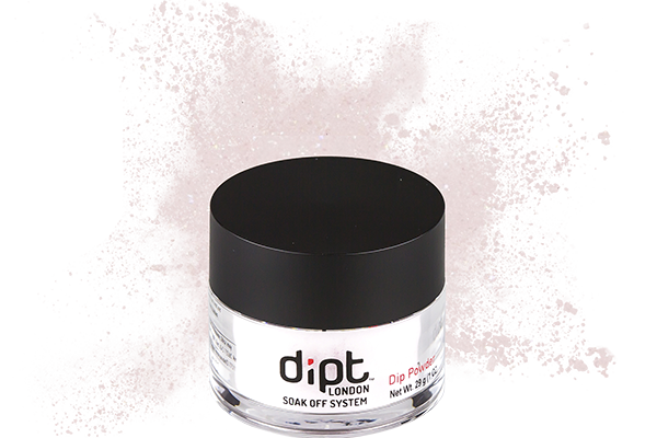 dipt shimmery nude nail powder, sparkly nude dip powder